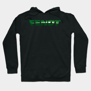 Fendt Tractor Logo Text Hoodie